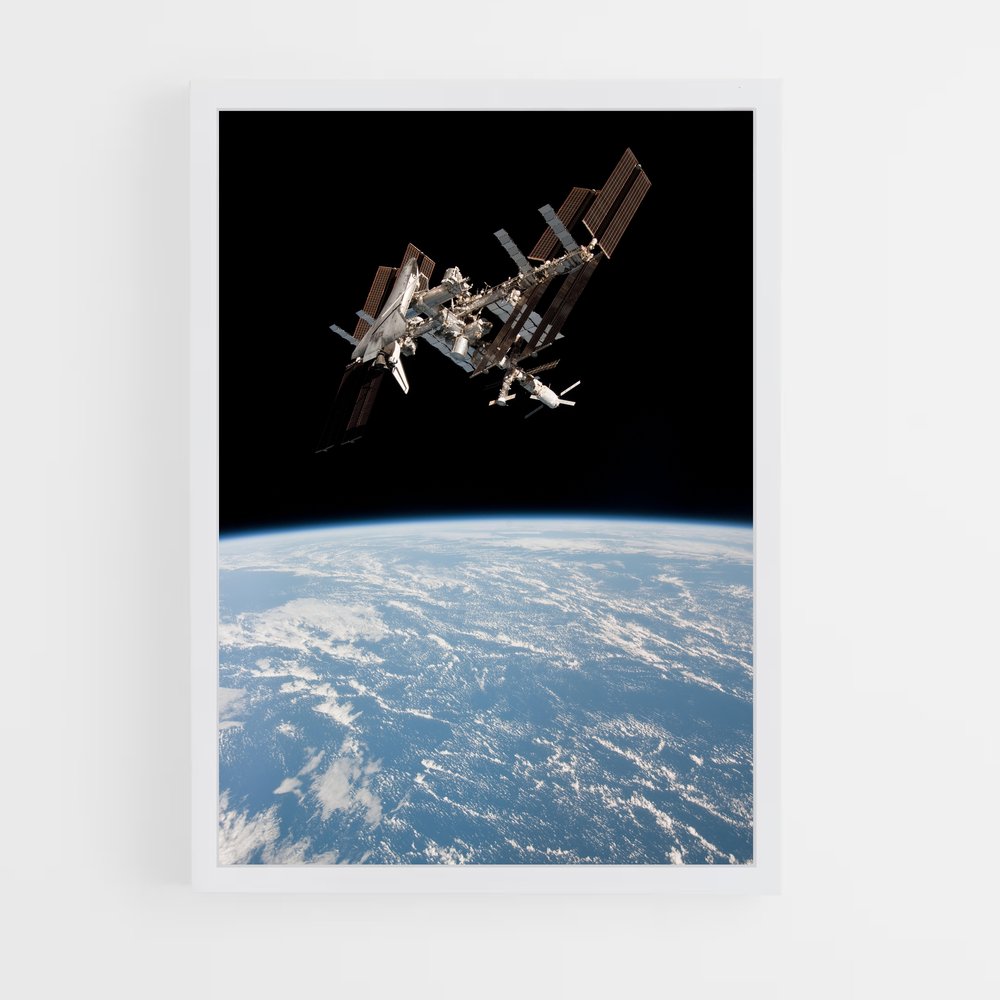 Poster captivant de la Station spatiale internationale – affiche Astronomie (vue 3)